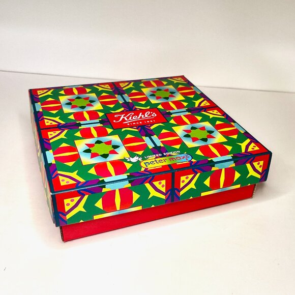 2015 Peter Max Art on Kiehl's Cardboard Box * Holiday Promo * Box Only * 9x9x3 - Picture 2 of 6